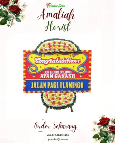 Bunga Papan Congratulation di Kampung